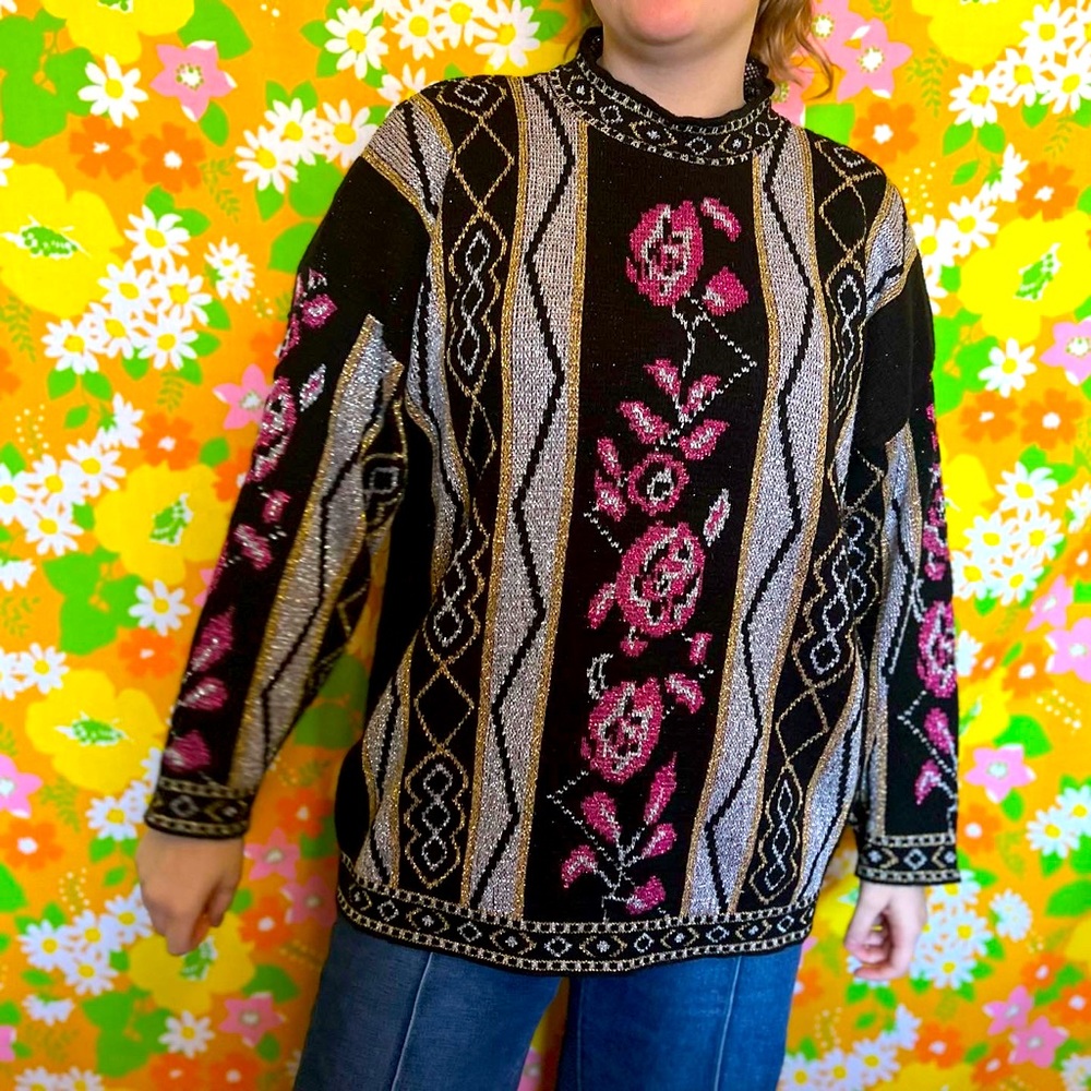 Vintage 90s Basic Editions Sweater Size Large - image 1